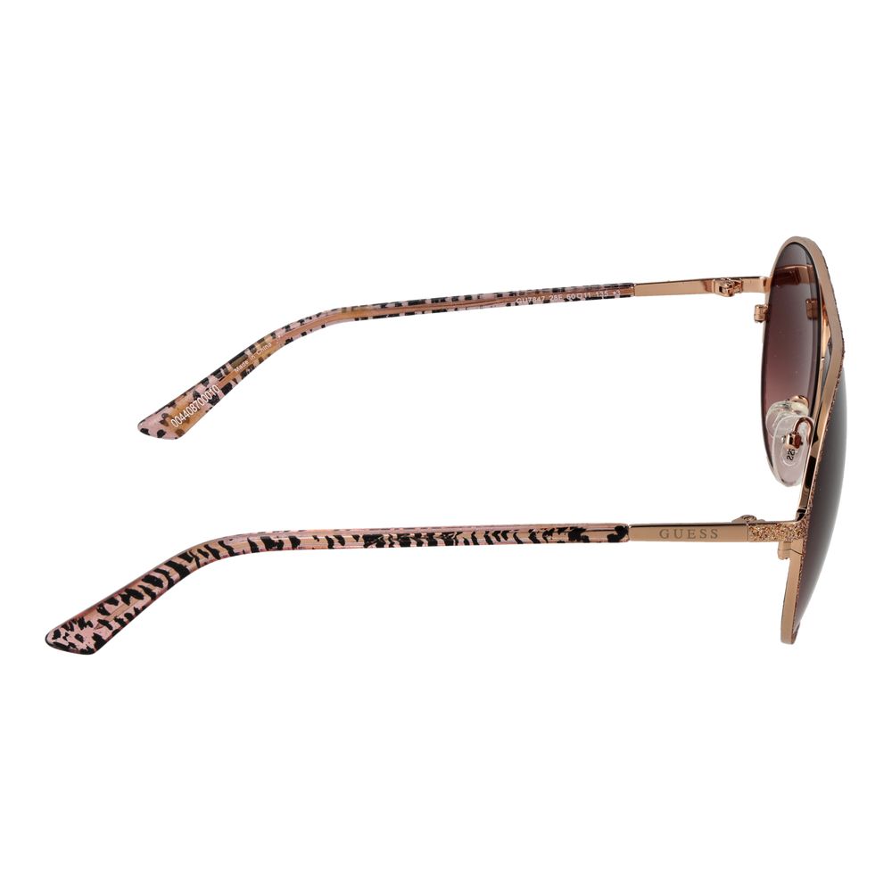 Guess Rose Gold Metal Sunglasses