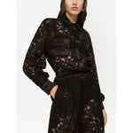 Dolce & Gabbana lace-trim long-sleeve jumpsuit F6H1JTFLM9VN0000