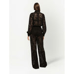 Dolce & Gabbana lace-trim long-sleeve jumpsuit F6H1JTFLM9VN0000