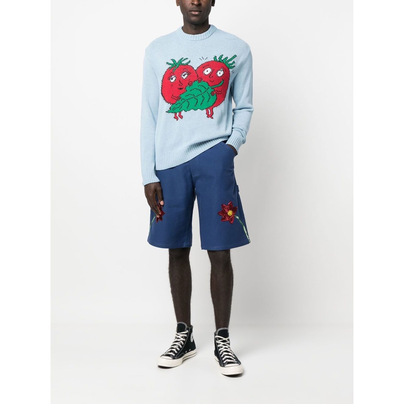 SKY HIGH FARM WORKWEAR Shorts Blue