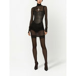 Dolce & Gabbana Tulle corset belt with boning FB368AFLMFBN0000