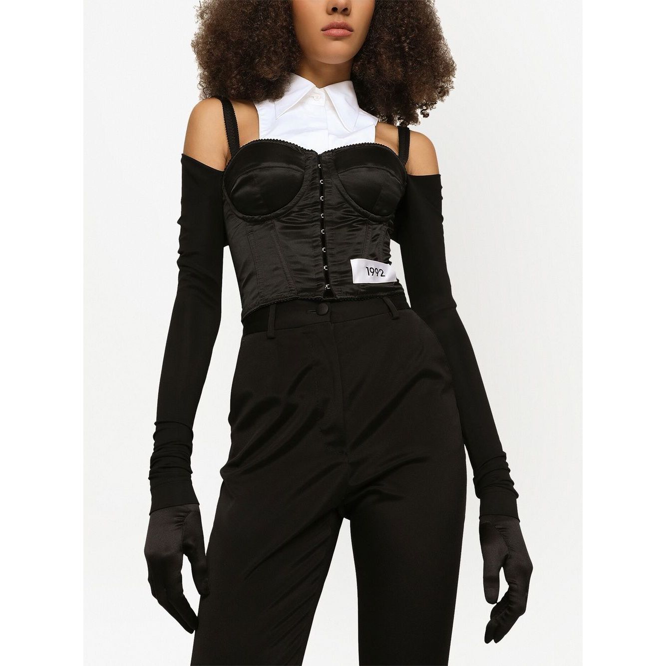 Dolce & Gabbana layered-shirt corset top Topwear