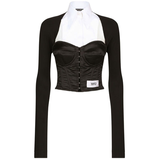 Dolce & Gabbana layered-shirt corset top Topwear