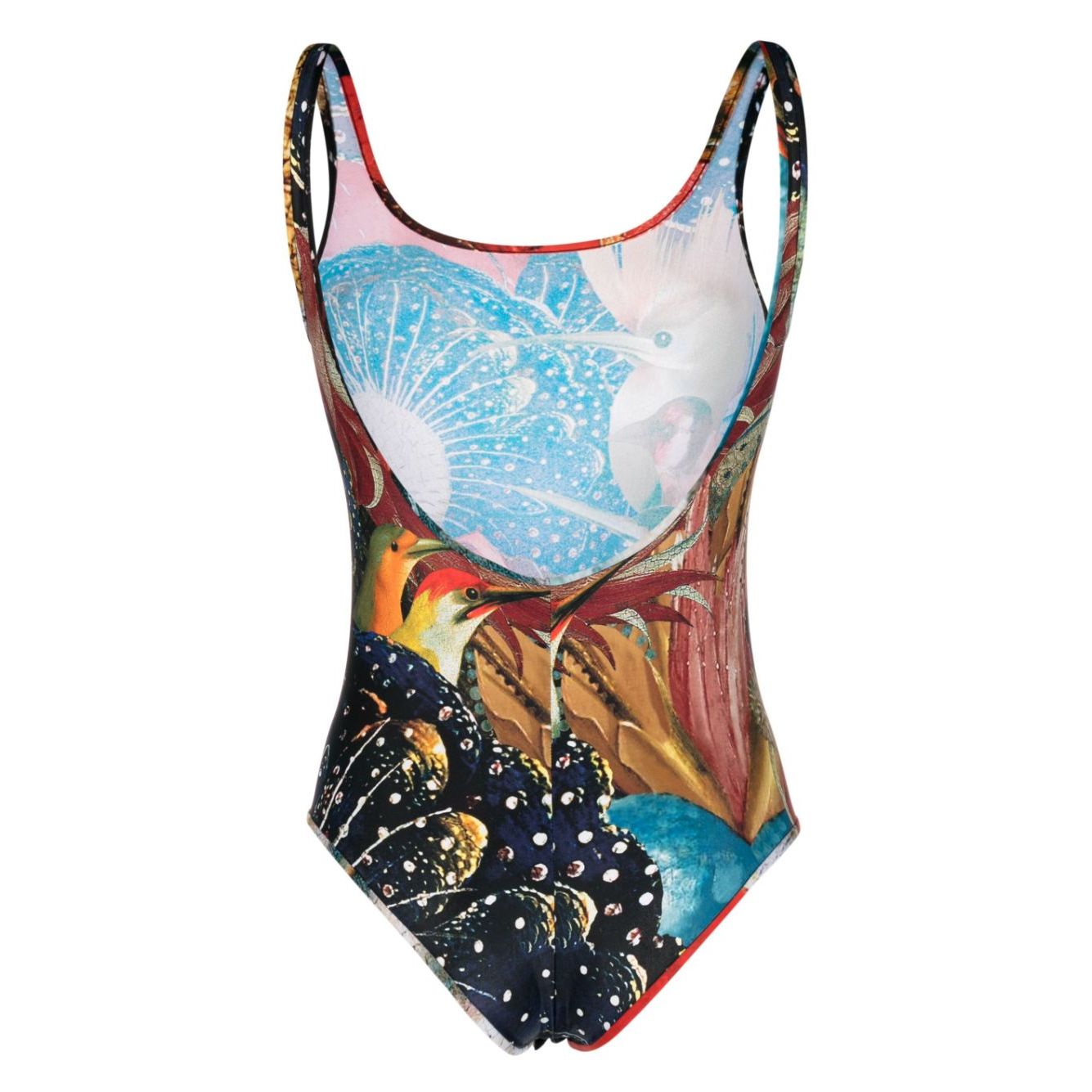 Alexander McQueen Hieronymus Bosch-print Jersey Bodysuit Beachwear & underwear