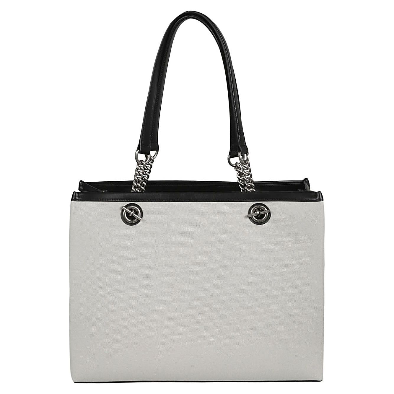 Balenciaga logo print canvas tote bag 7599732AAOK9260-AI23