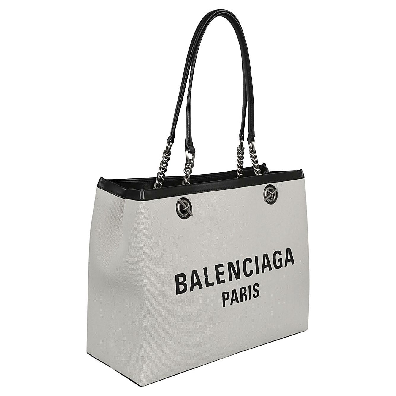 Balenciaga logo print canvas tote bag 7599732AAOK9260-AI23