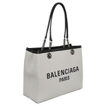 Balenciaga logo print canvas tote bag 7599732AAOK9260-AI23