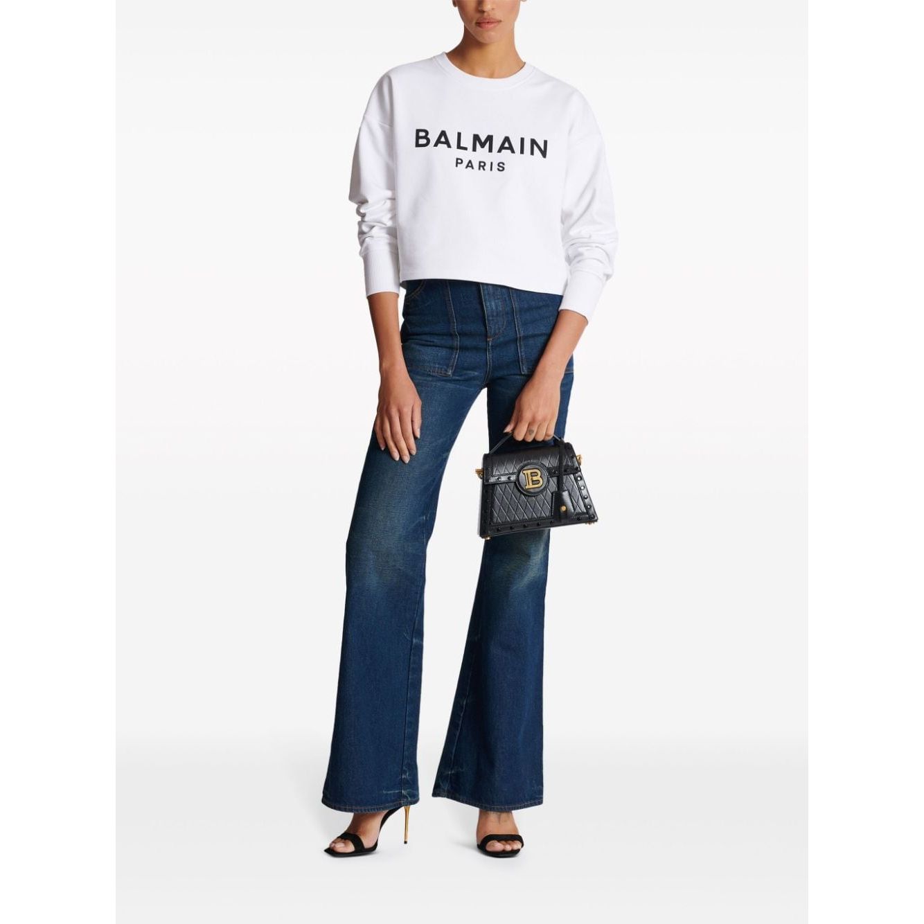 Balmain Sweaters White CF1JO065BB02GAB