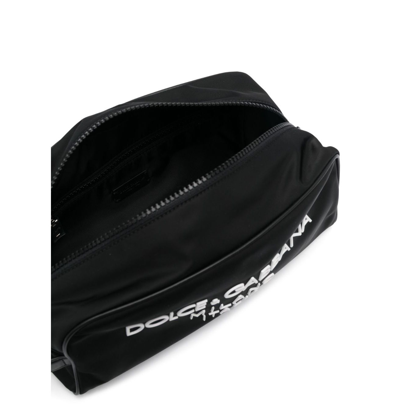 Dolce & Gabbana Nylon toiletry bag with rubberized logo Small Leather Goods