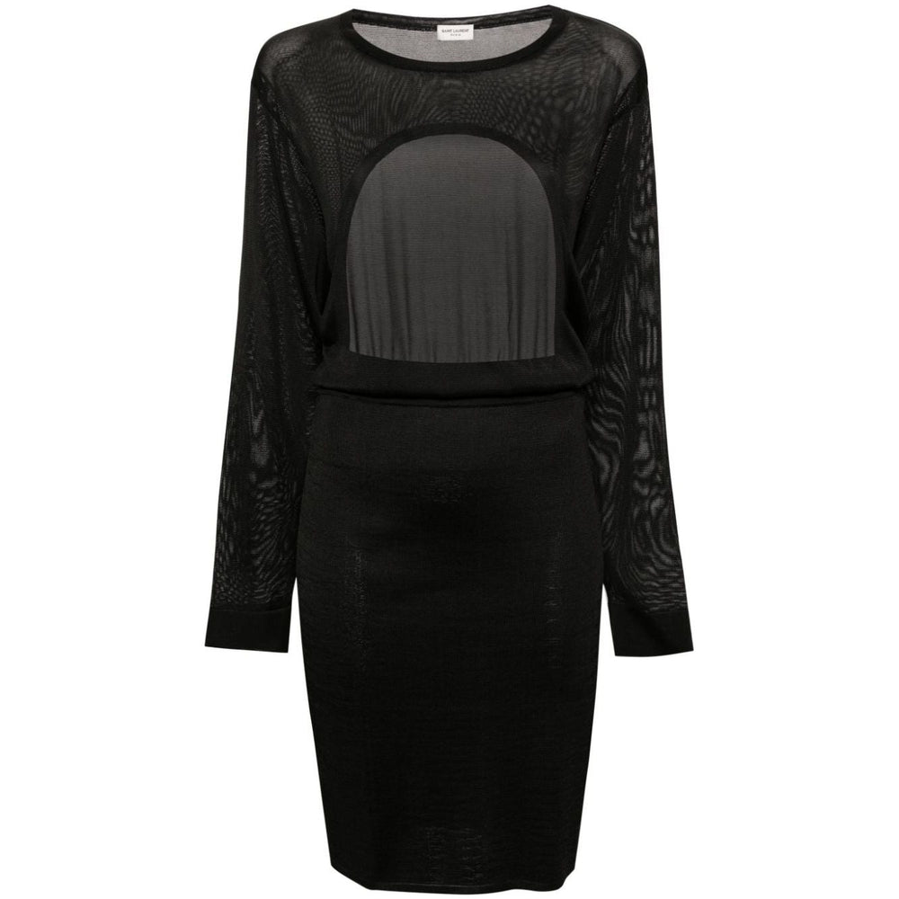 Saint Laurent open-back knitted dress 776019Y76LT1000
