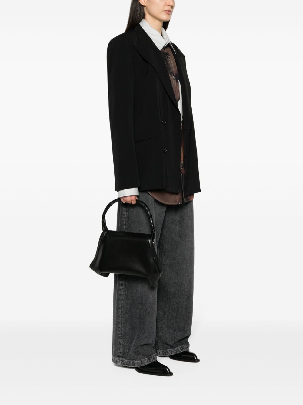 Y/PROJECT Wire Crossbody Bag Black Handbag Y/Project Black