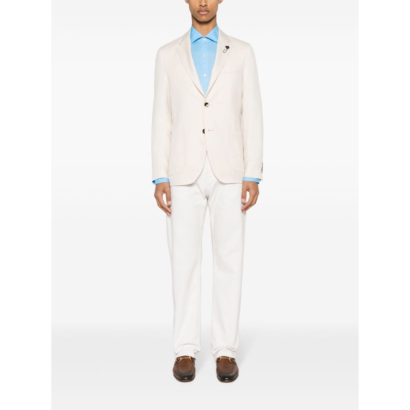 FINAMORE 1925 NAPOLI Shirts Clear Blue Shirts