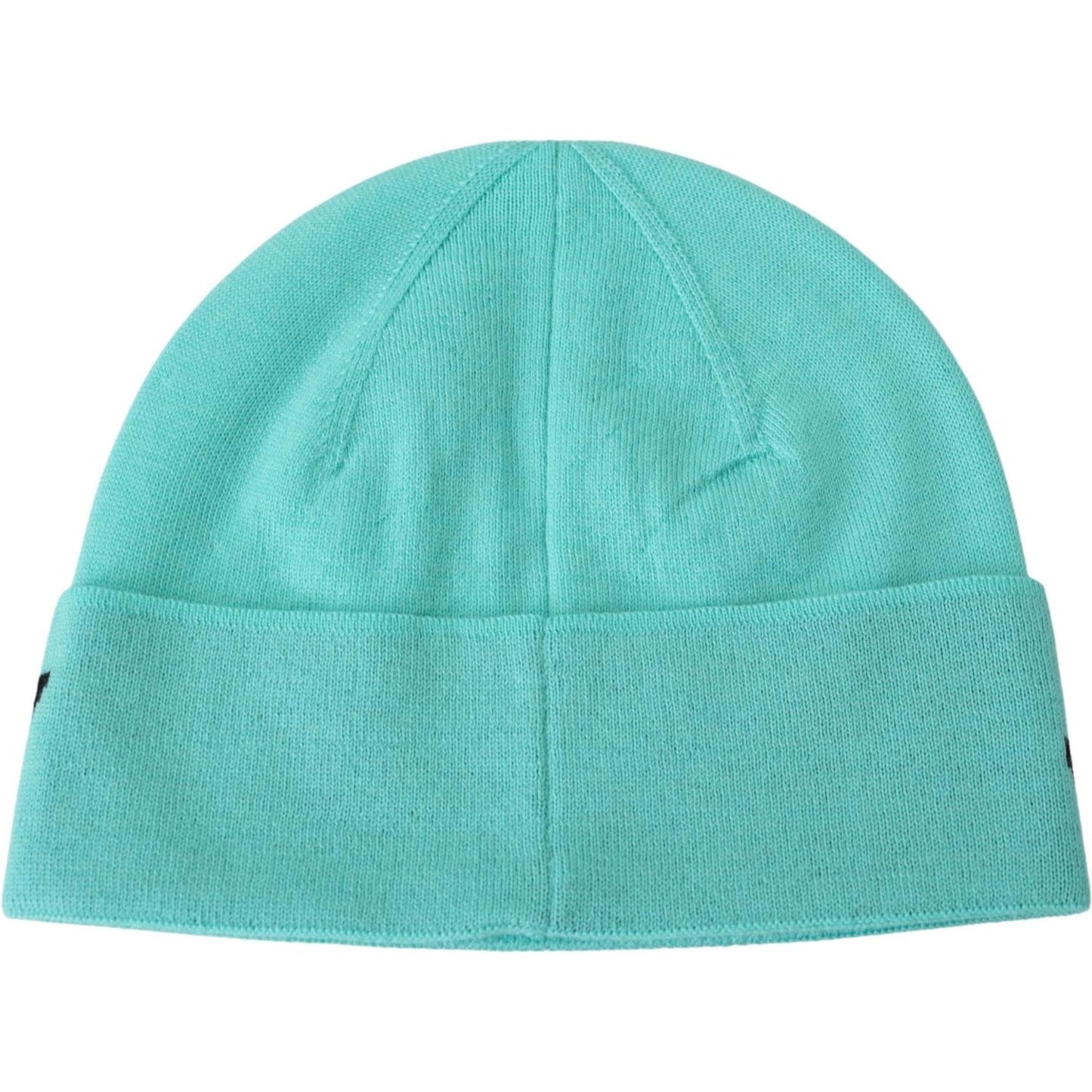 Givenchy Aquamarine Green Wool Beanie with Signature Logo Givenchy Medium Aquamarine