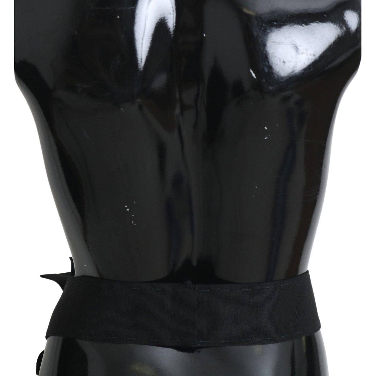 Dolce & Gabbana Elegant Black Crystal Waist Belt Dolce & Gabbana Black