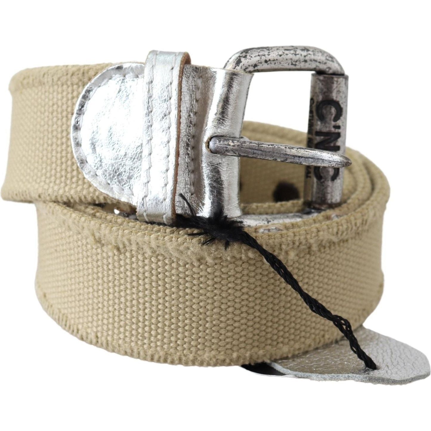 Costume National Elegant Beige Cotton Fashion Belt Belt Costume National Rosy Brown