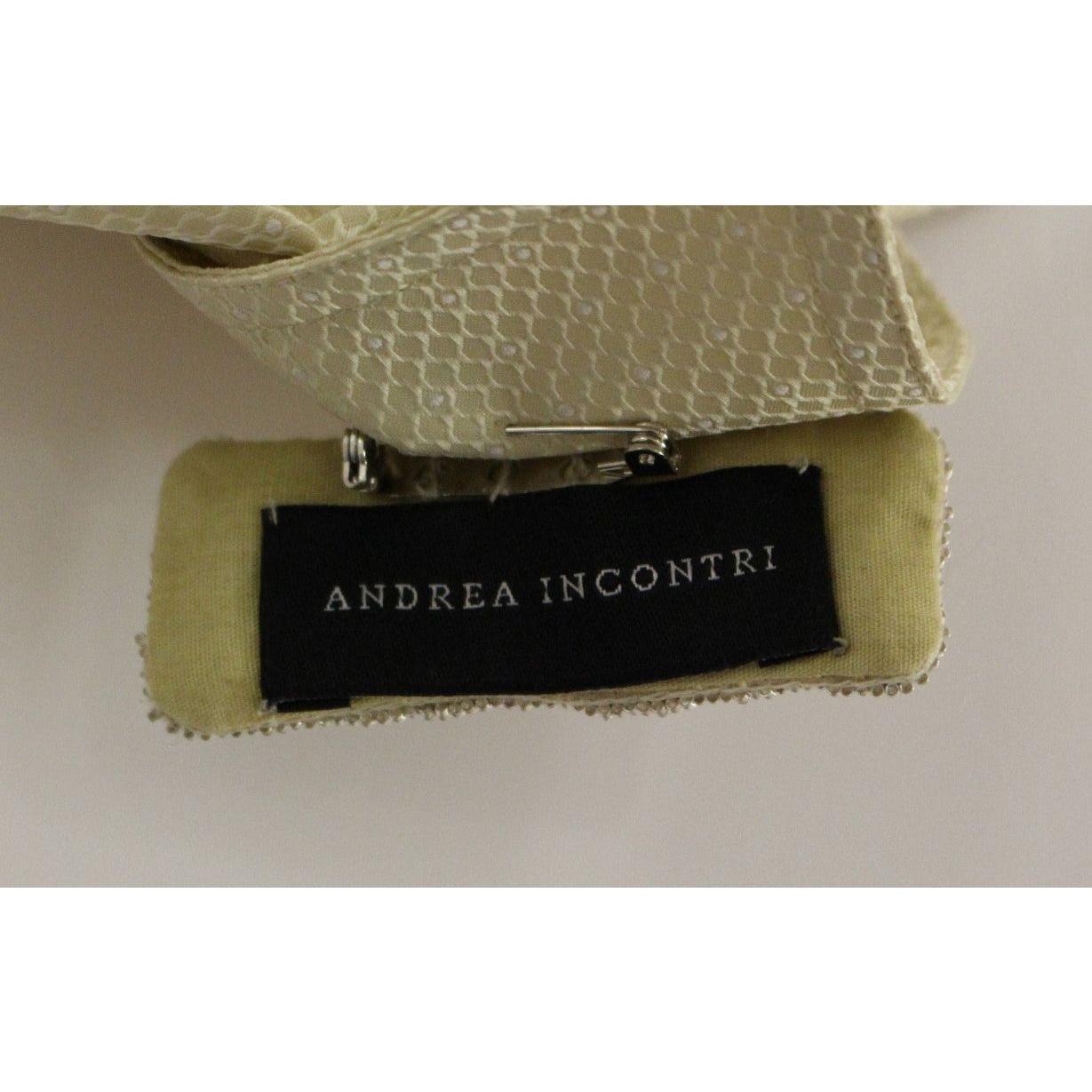 Andrea Incontri Elegant Beige Blouse Tank Top Andrea Incontri Rosy Brown