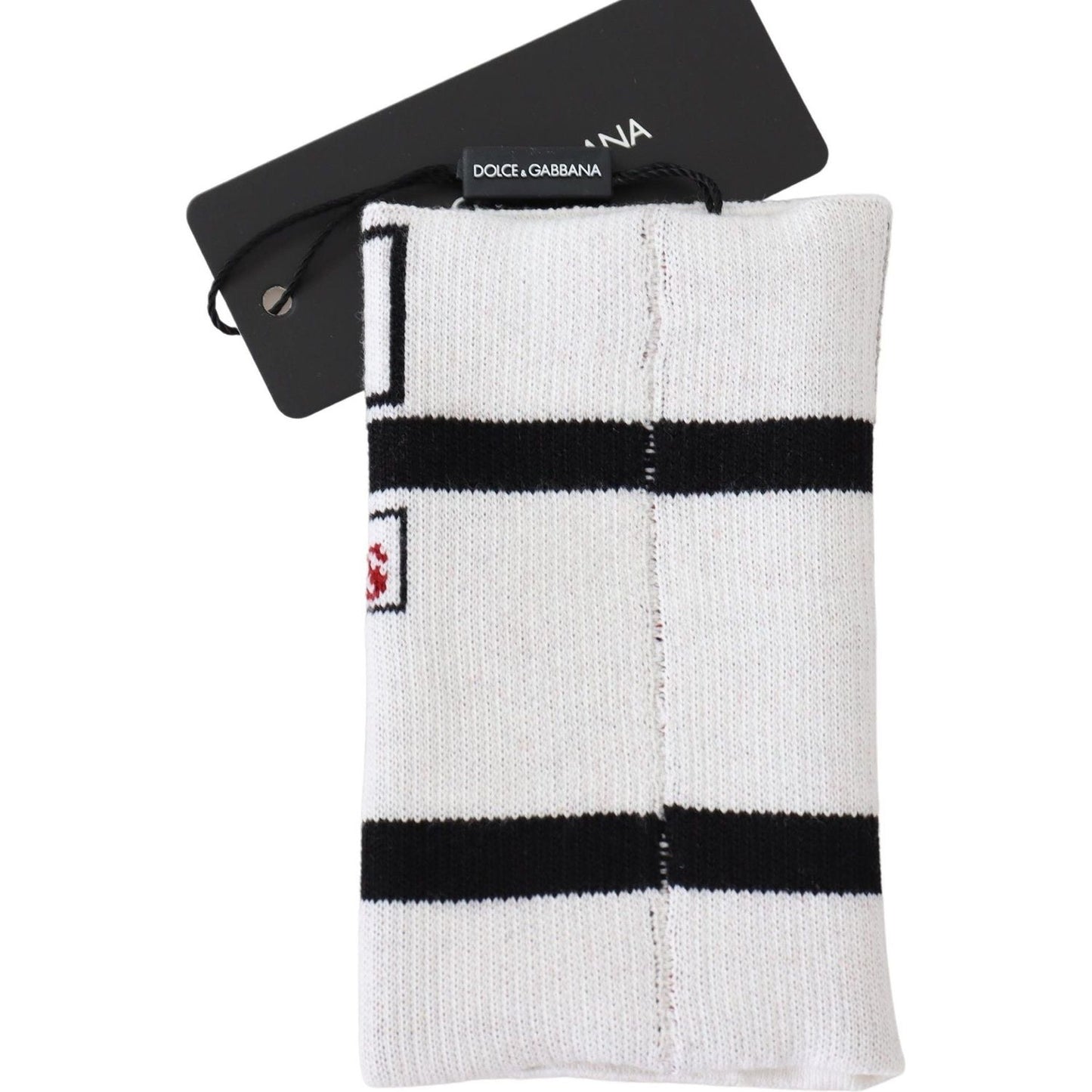 Dolce & Gabbana Multicolor Wool Knit D&G Love Wristband Wrap LB3022