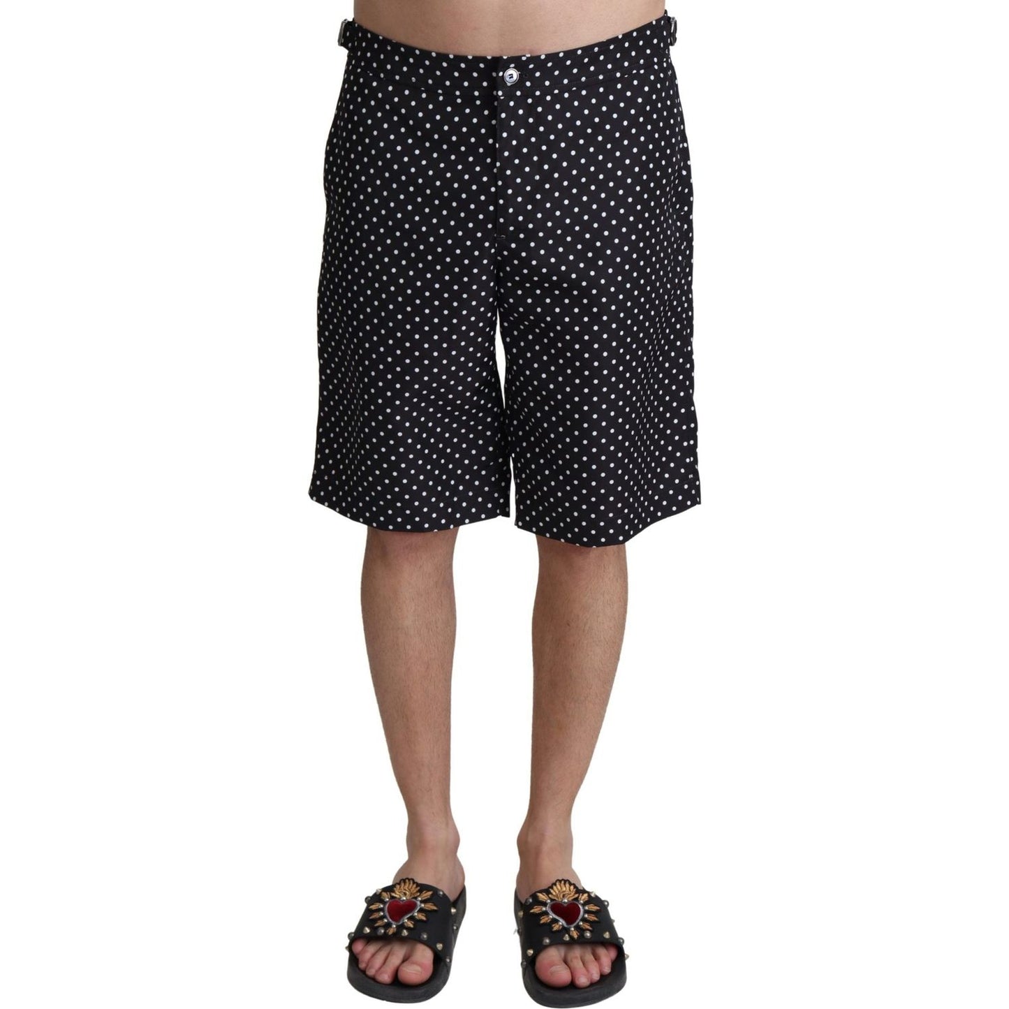 Dolce & Gabbana Polka Dot Elegance Swim Trunks Boxer Dolce & Gabbana Rosy Brown