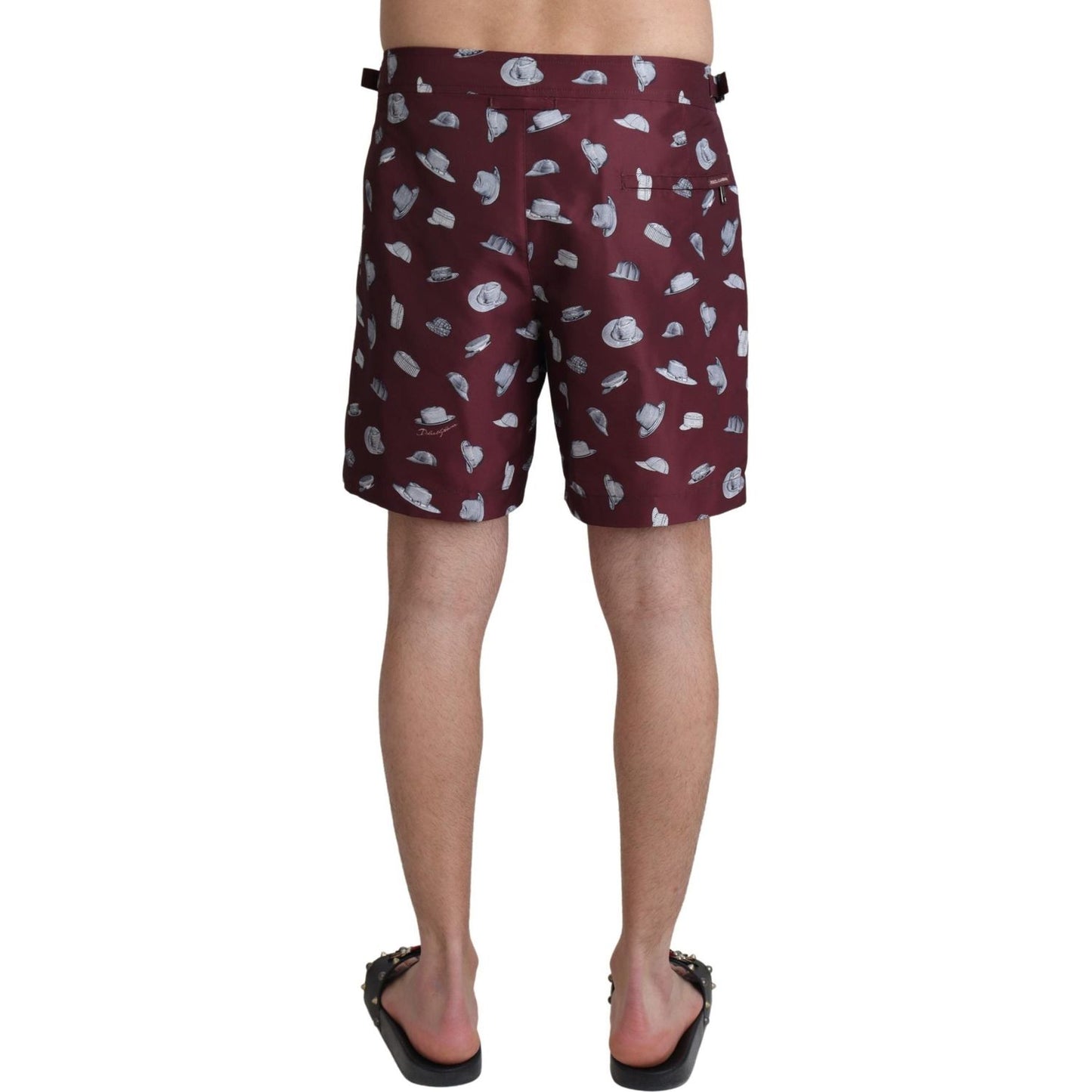 Dolce & Gabbana Elegant Maroon Swim Trunks Dolce & Gabbana Dark Slate Gray