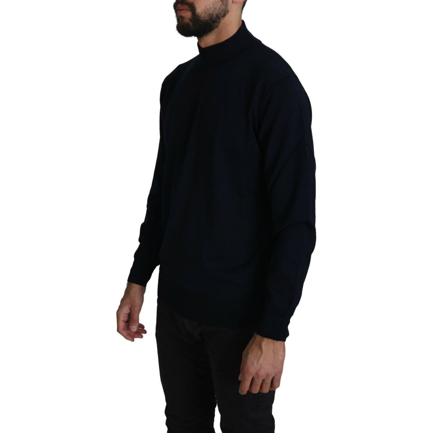 MILA SCHÖN Elegant Dark Blue Pullover Sweater MILA SCHÖN Black