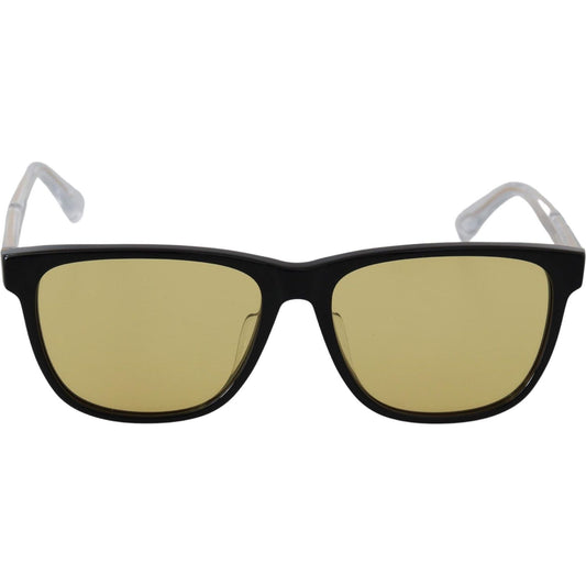 Diesel Black Frame DL0330-D 01E 57 Yellow Transparent Lenses Sunglasses