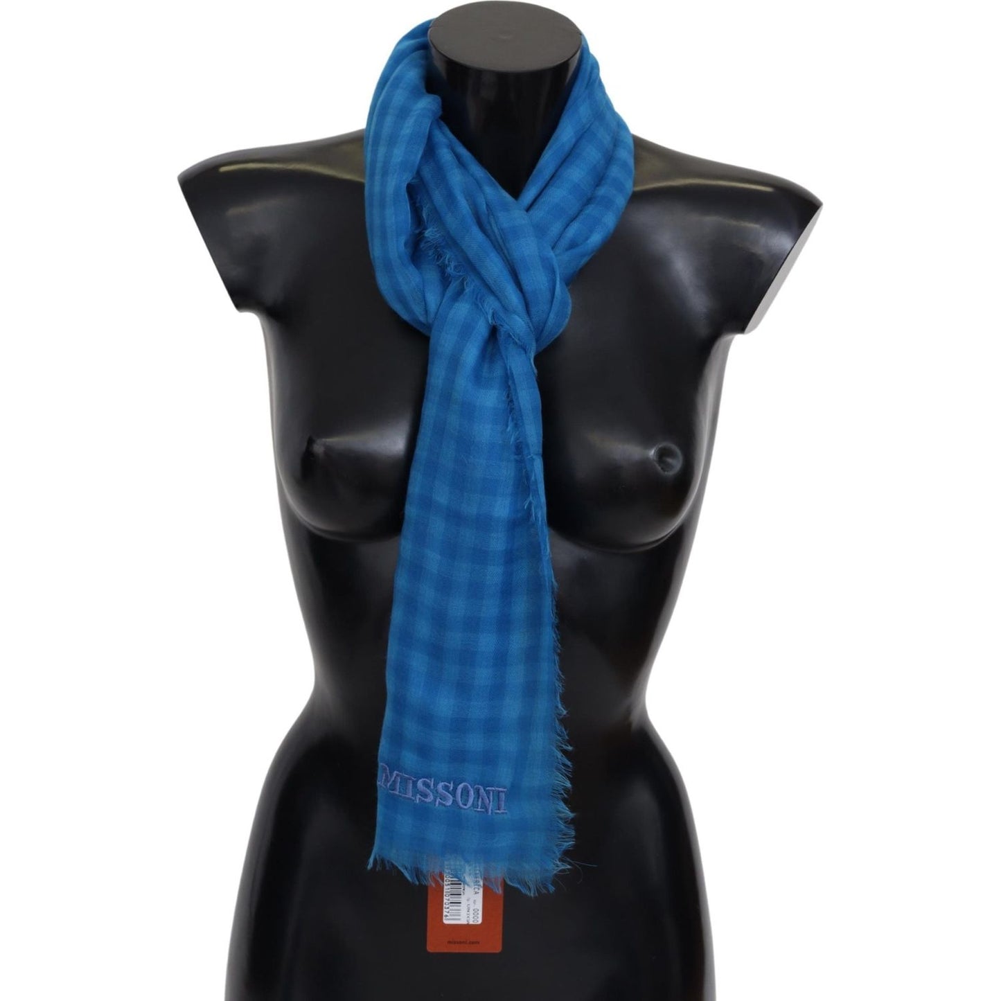 Missoni Chic Checkered Cashmere Scarf Missoni Dark Slate Gray