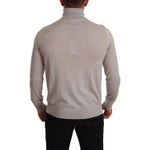 Dolce & Gabbana Gray Cashmere Turtleneck Pullover Sweater TSH6571 -48