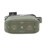 MCM Klassik Mini Sea Turtle Visetos Mixed Leather Multifunction Crossbody Bag Green 103176