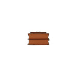 MCM Signature Berlin Gold Diamond Logo Leather Mini Flap Lock Crossbody Handbag 70386