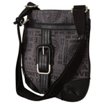 WAYFARER Gray Printed Logo Shoulder Crossbody Purse Bag VA8773