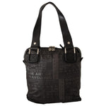 WAYFARER Black Printed Logo Shoulder Handbag Purse Bag VA8774