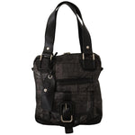 WAYFARER Black Printed Logo Shoulder Handbag Purse Bag VA8774