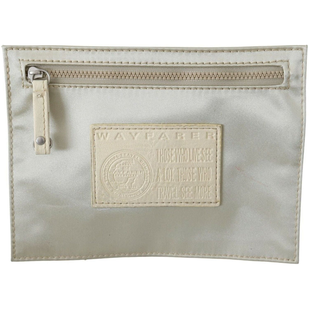 WAYFARER White Zippered Coin Holder Wallet VAS9133