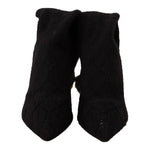 Dolce & Gabbana Elegant Black Stretch Socks Boots Dolce & Gabbana Black
