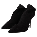 Dolce & Gabbana Elegant Black Stretch Socks Boots Dolce & Gabbana Black