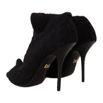 Dolce & Gabbana Elegant Black Stretch Socks Boots Dolce & Gabbana Black