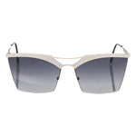 Frankie Morello Silver Metallic Women Sunglass Frankie Morello Light Slate Gray