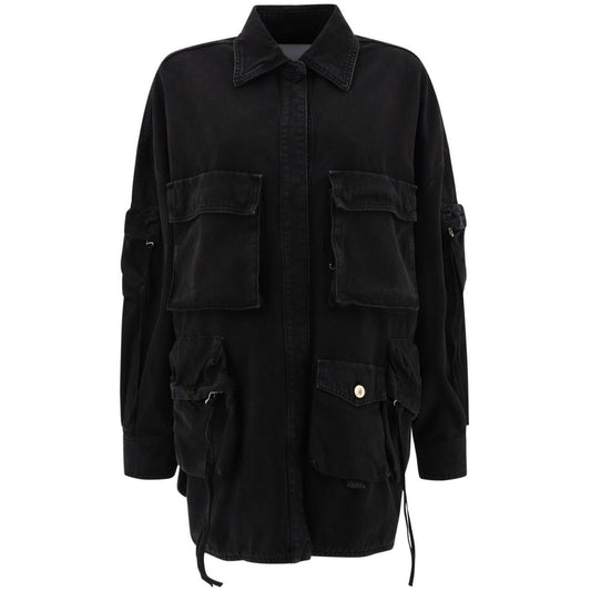 The Attico Coats Black Jackets