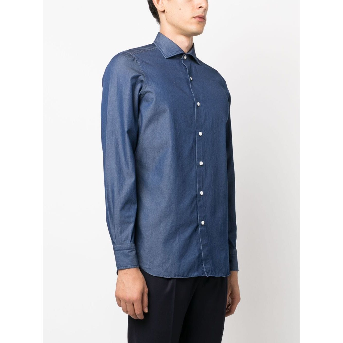 FINAMORE 1925 NAPOLI Shirts Blue NAPOLIC016012
