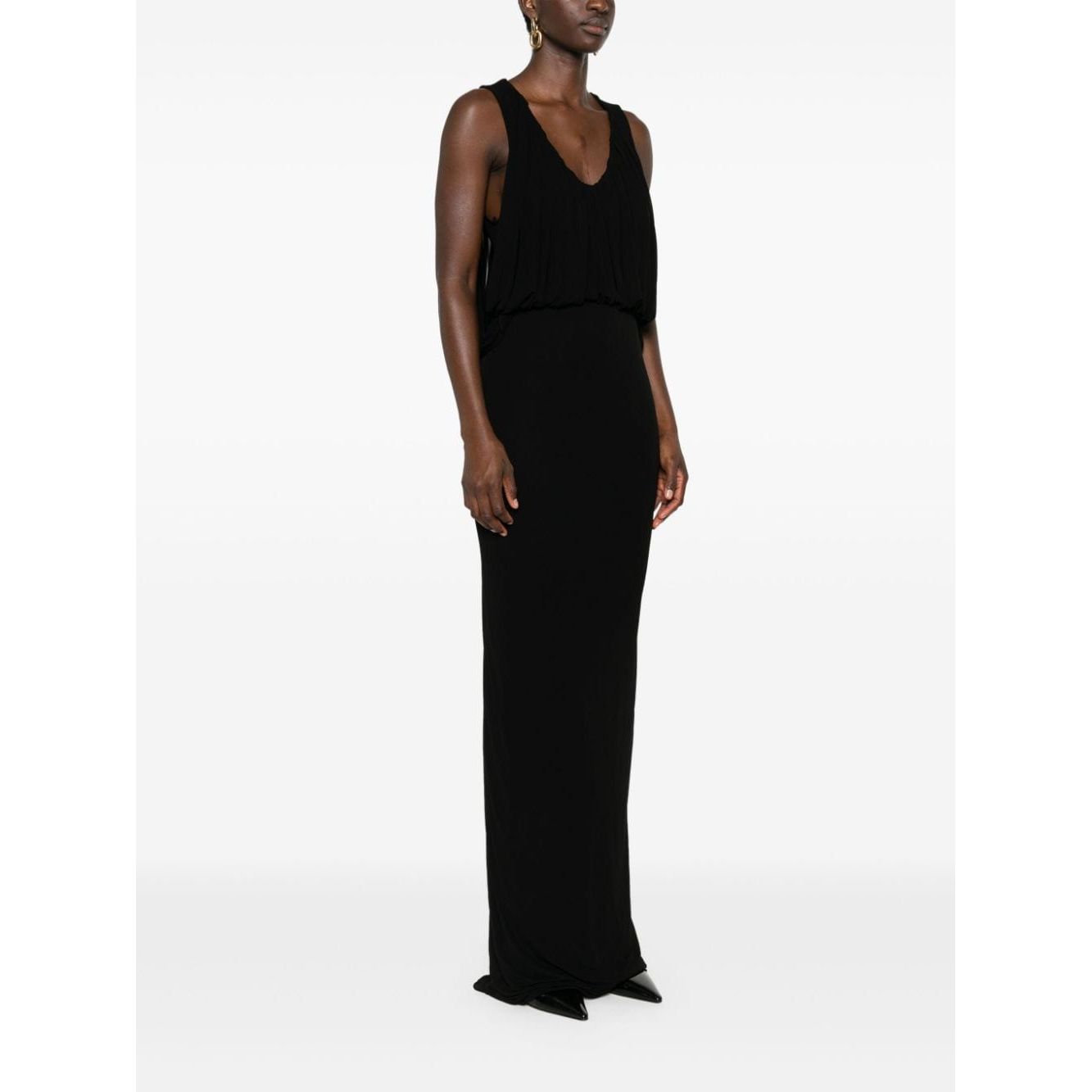 Saint Laurent draped maxi dress 734799Y5G981000