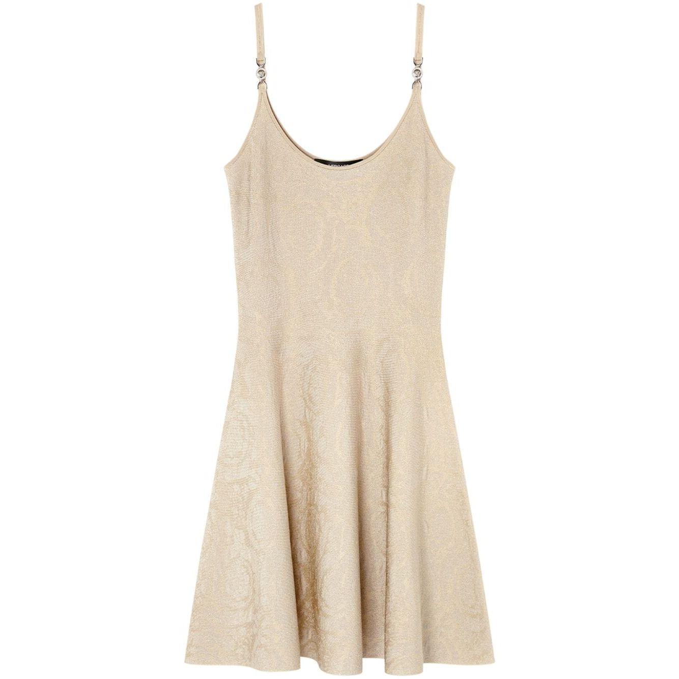 Versace Barocco jacquard flared mini dress Dresses