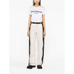 Balmain Logo Print Cotton T-shirt BF1EF005BB02GAB-P25