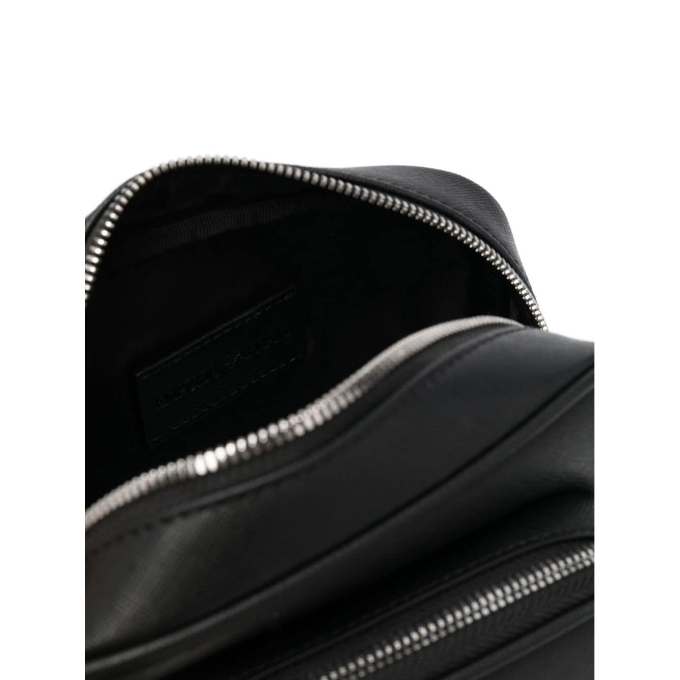 Emporio Armani logo-plaque Leather messenger bag Shoulder