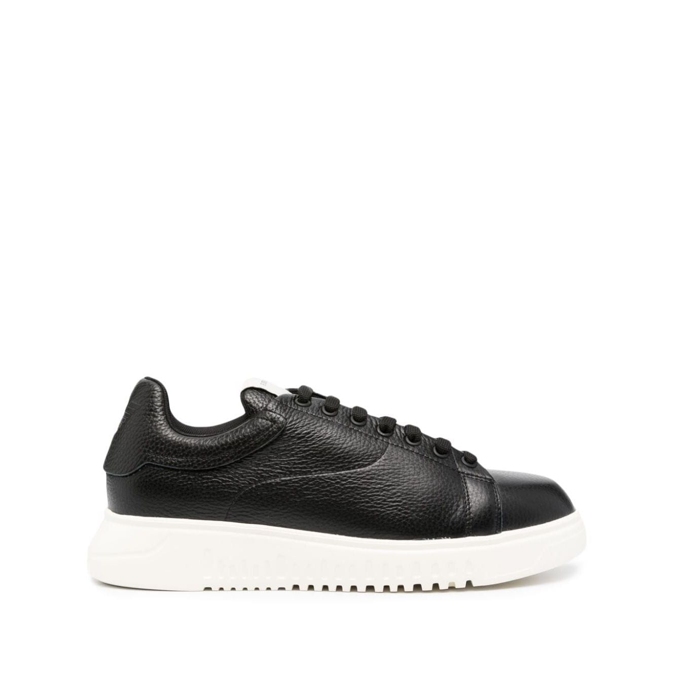 Emporio Armani tumbled leather sneakers Sneakers