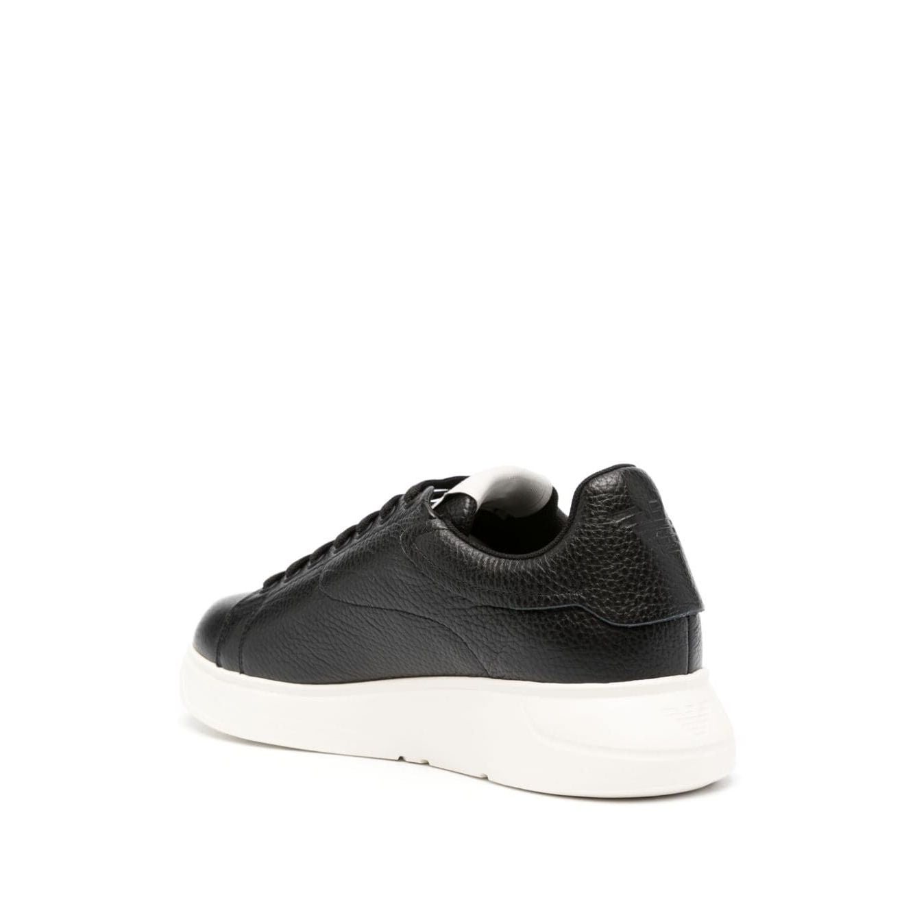 Emporio Armani tumbled leather sneakers Sneakers