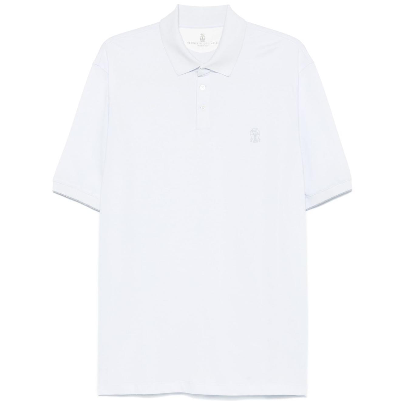 Brunello Cucinelli T-shirts and Polos Clear Blue ME8548788CVJ41-P25