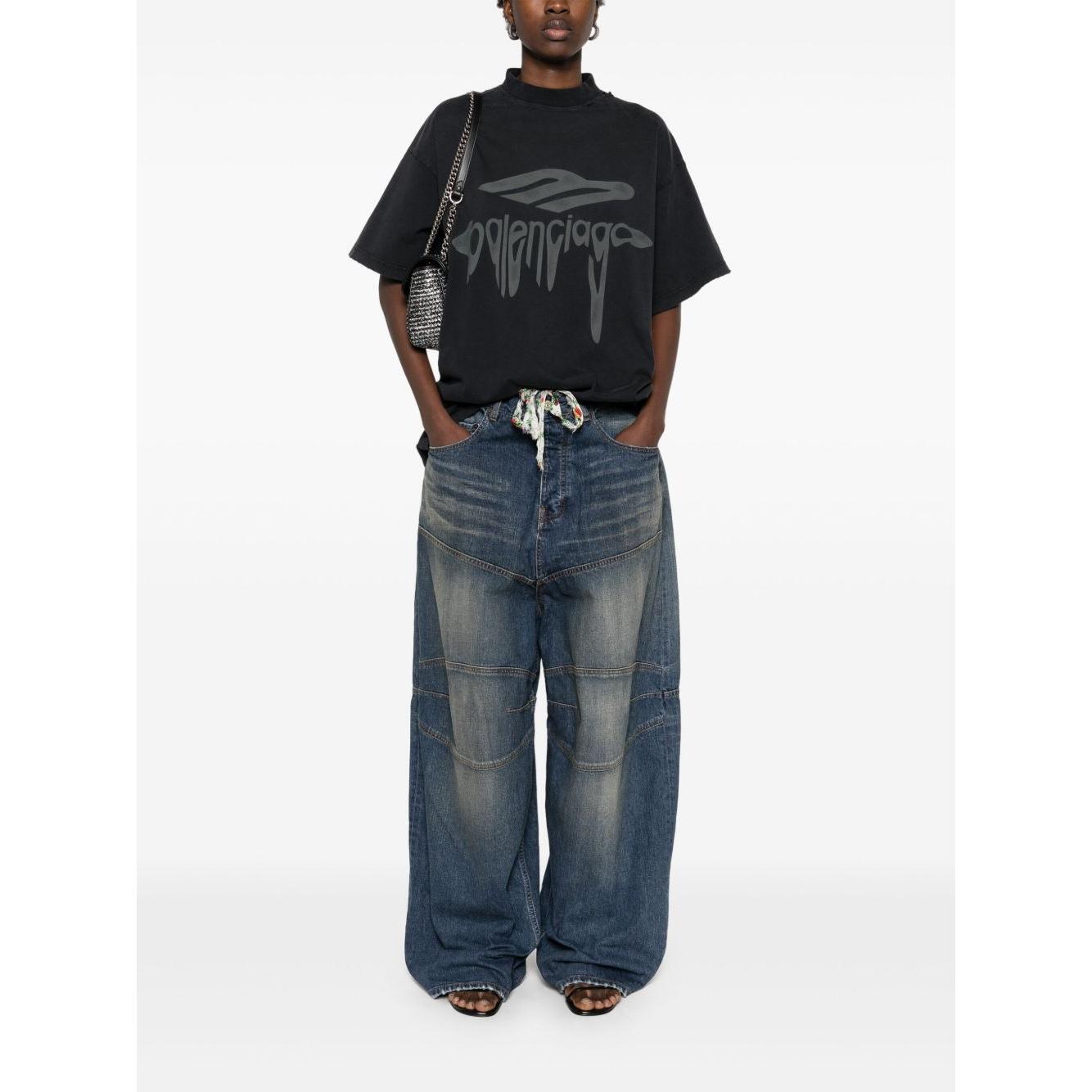 Balenciaga T-shirts and Polos Black 787349TRVS81013-P25