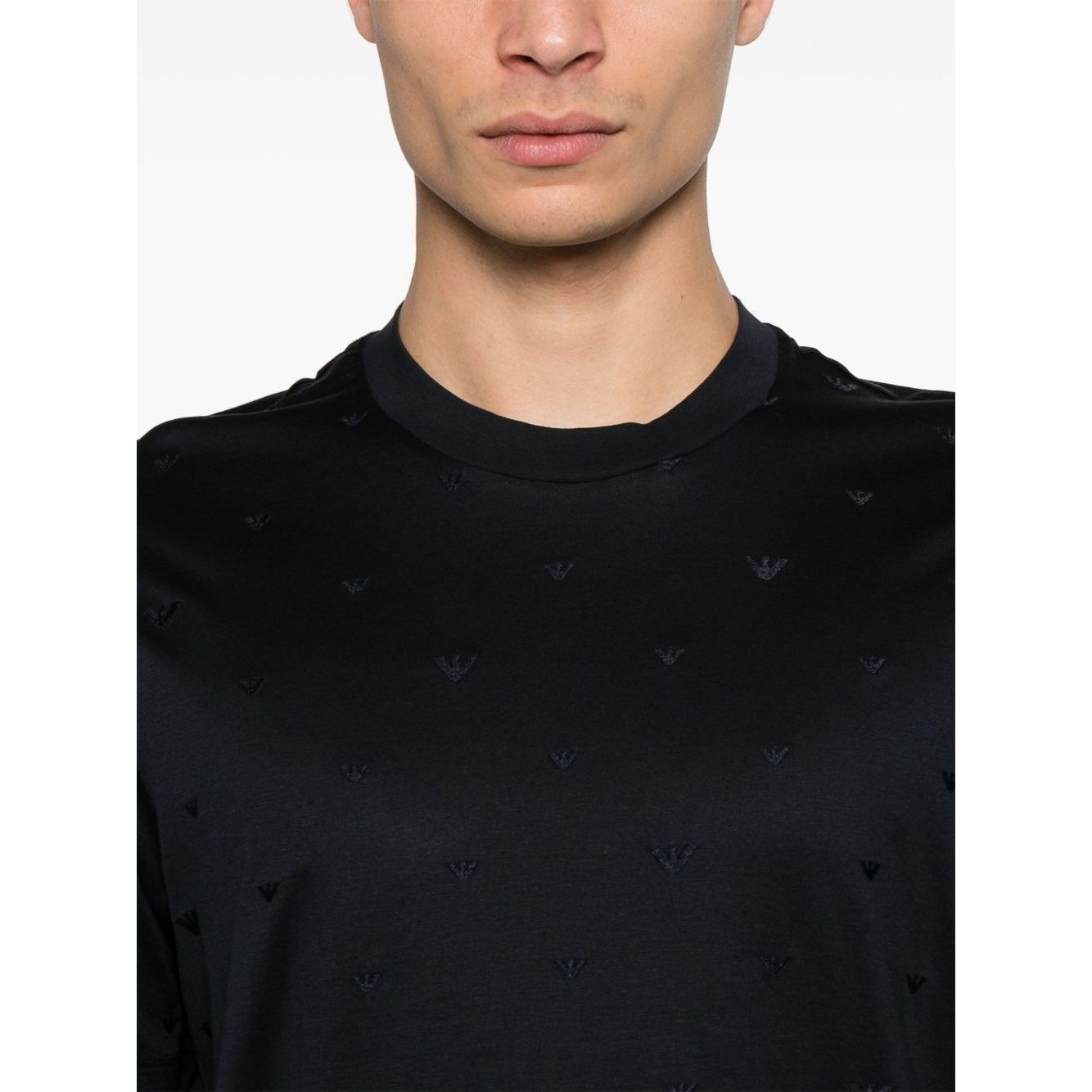 Emporio Armani Allover Logo T Shirt Topwear
