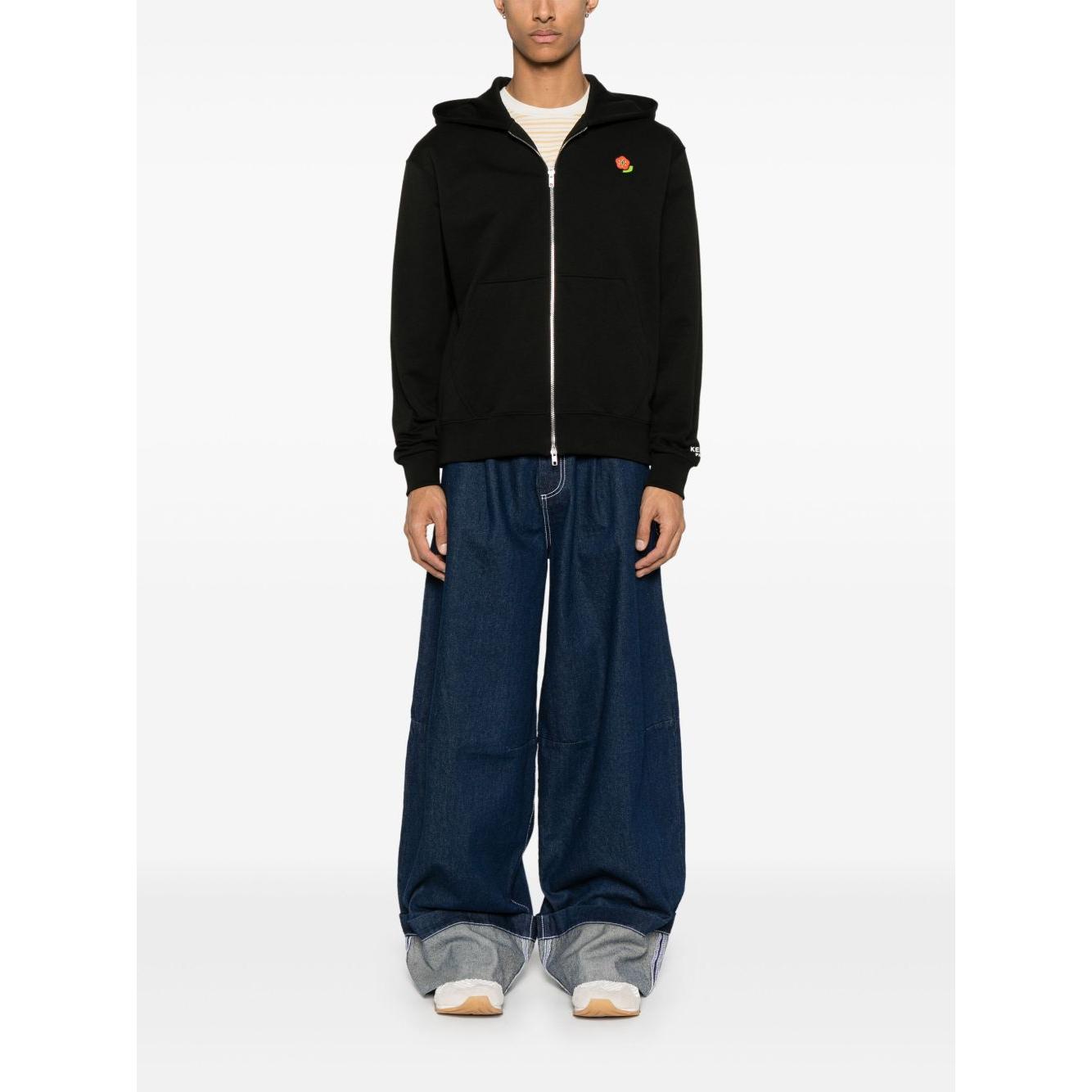 Kenzo Sweaters Black Topwear Kenzo White Smoke
