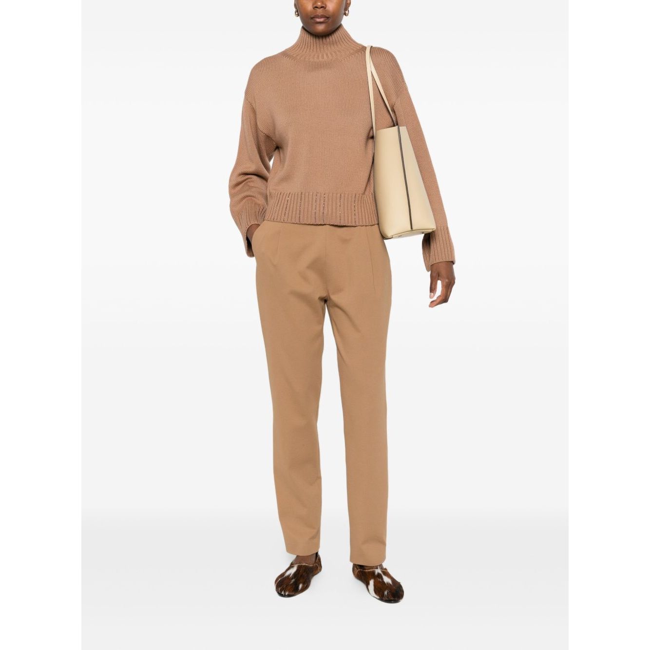 Fabiana Filippi Sweaters Camel
